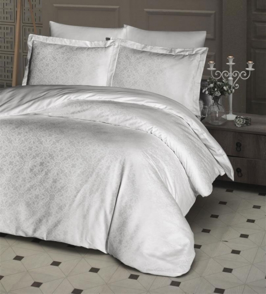 КПБ First Choice "Jacquard Satin" Lamone Cream евро (под. 200*220, прост 240*260, нав 50*70-2 шт70*70-2шт.)
